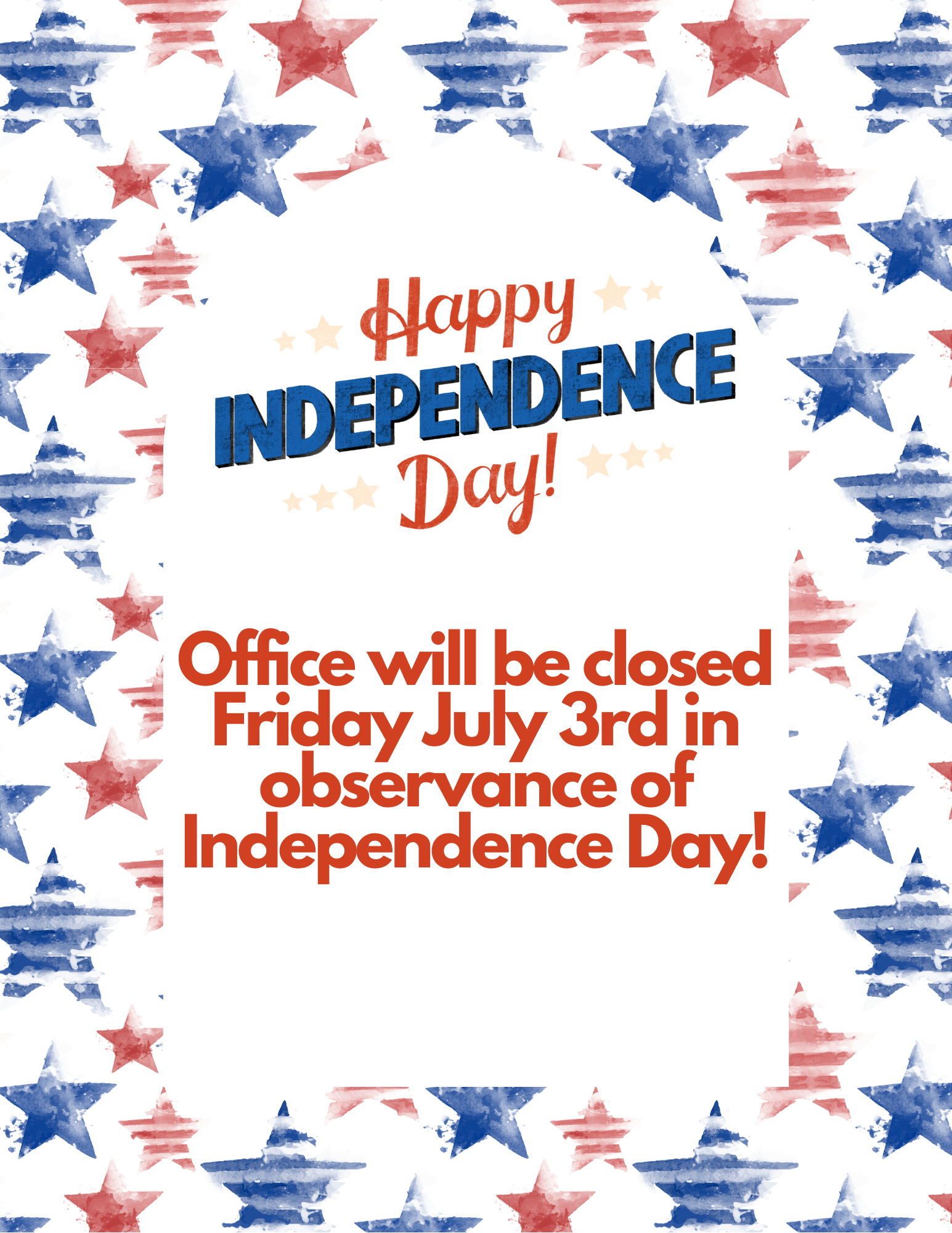 Closed in Observance of July 4th
